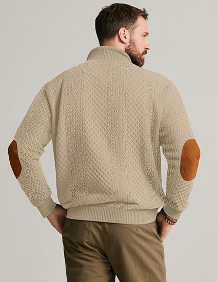 Sweatshirt Pullover Sweater Casual Long Sleeve Stand Collar Quarter Button Sweaters